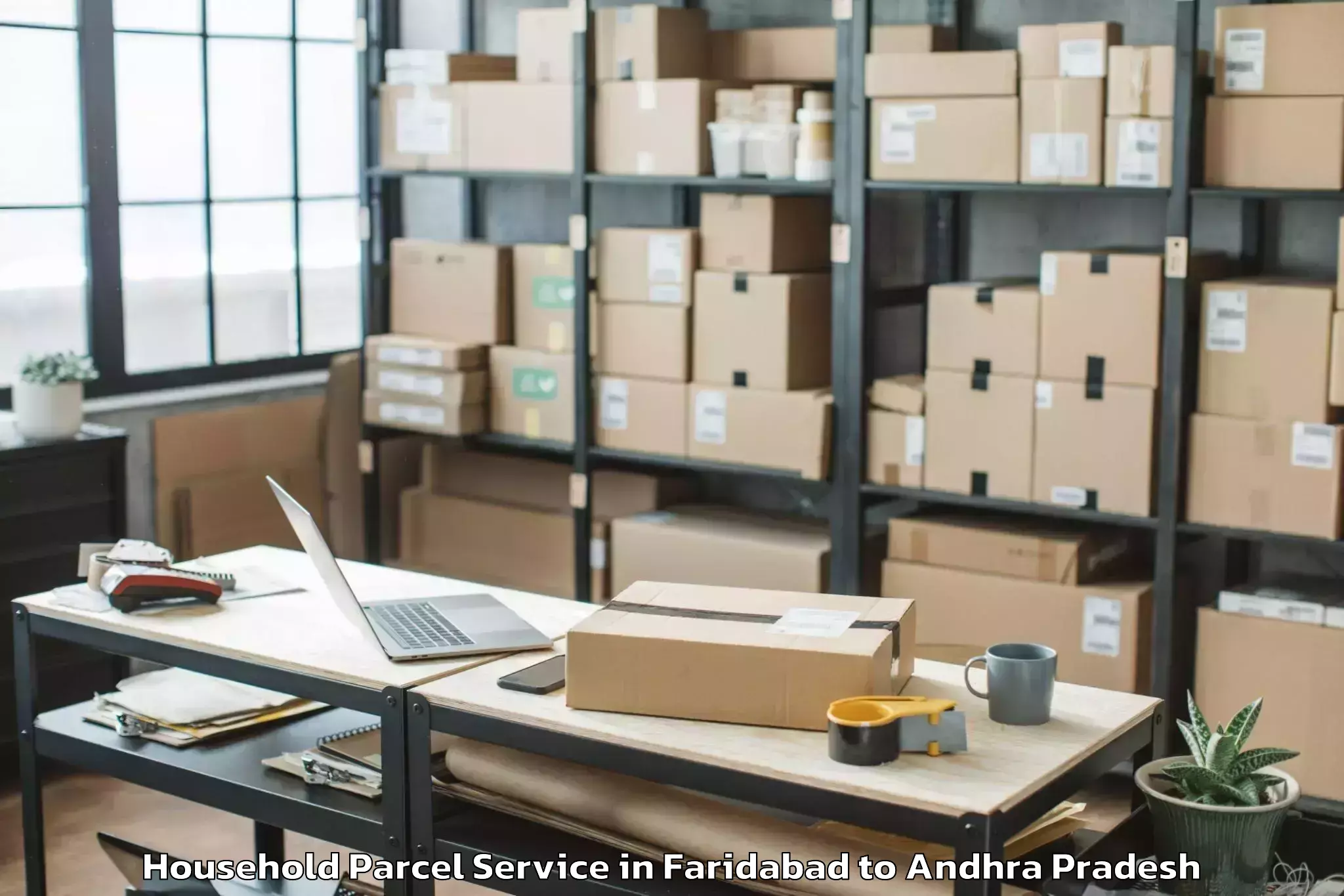 Faridabad to Etcherla Household Parcel Booking